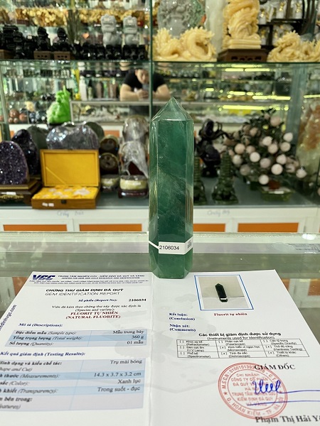 Trụ Đá Fluorite(Ngọc Lục Bảo Nam Phi) Tự Nhiên Cao Cấp - 2106034