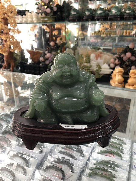 Tượng Phật Di Lặc Đá Thạch Anh Xanh - 1700100