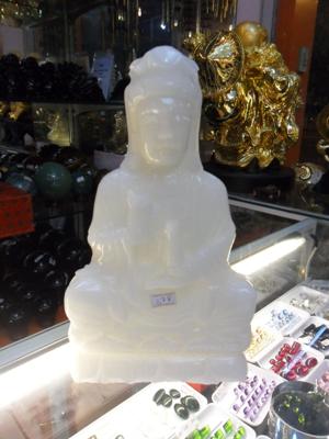 Tượng Phật Bà Quan Âm Bạch Ngọc 2.01 Kg - 117359